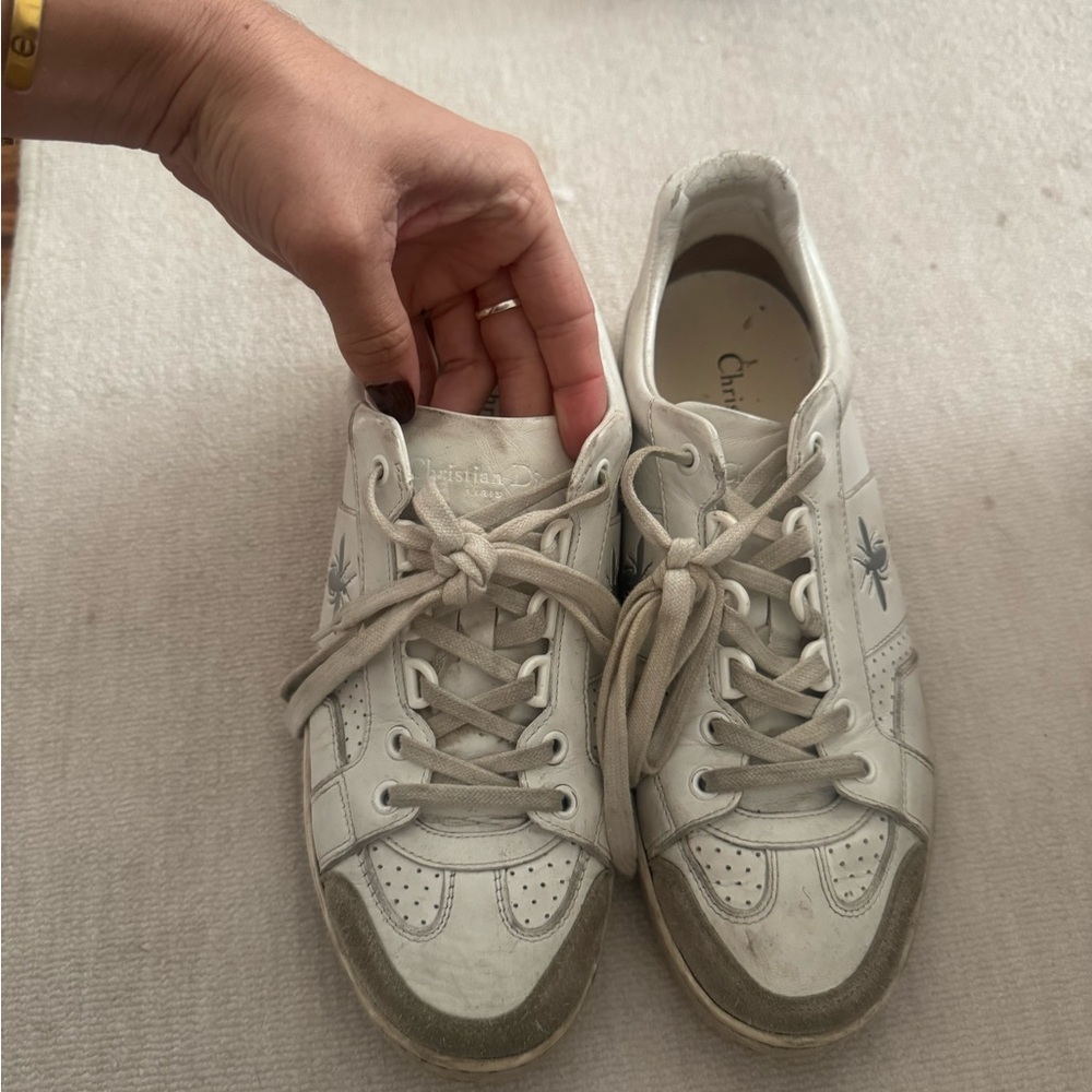 Dior Cream and Gray Women's Sneakers